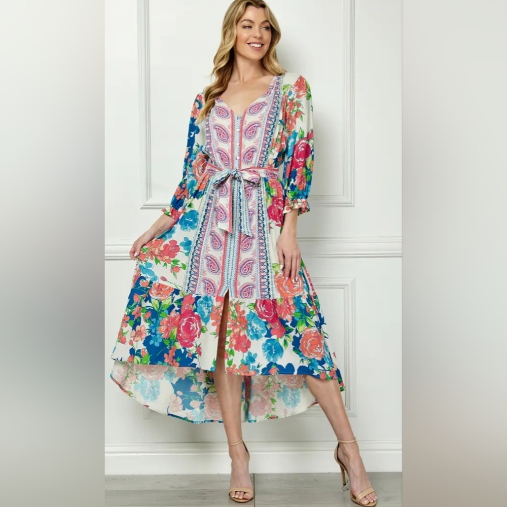 Floral Long Sleeve Dress